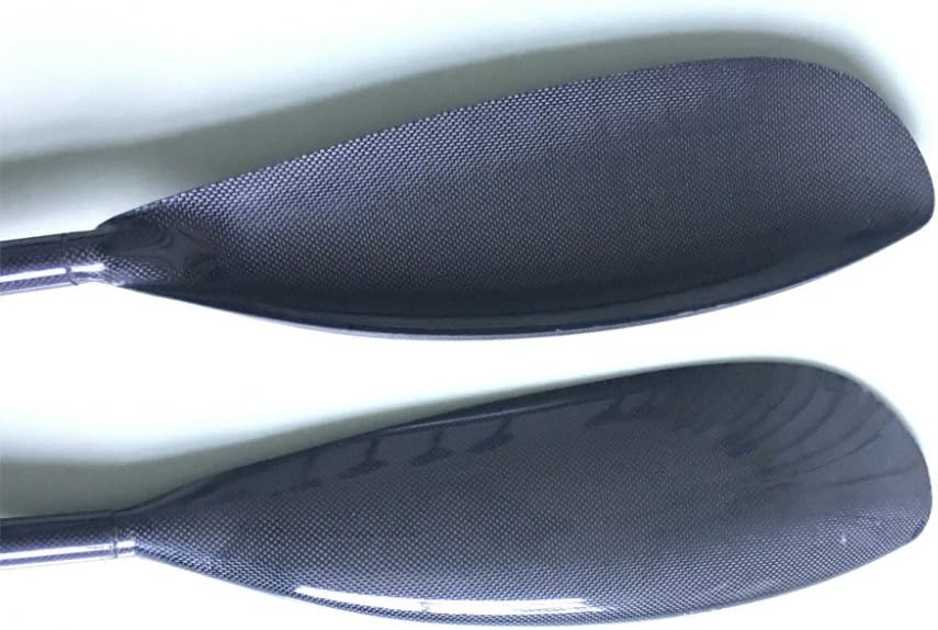 High-performance lightweight double-body carbon fiber kayak paddle, featuring wing-shaped blades, elliptical shafts and adjustable knobs (suitable for users with a height of 215 - 225 centimeters)