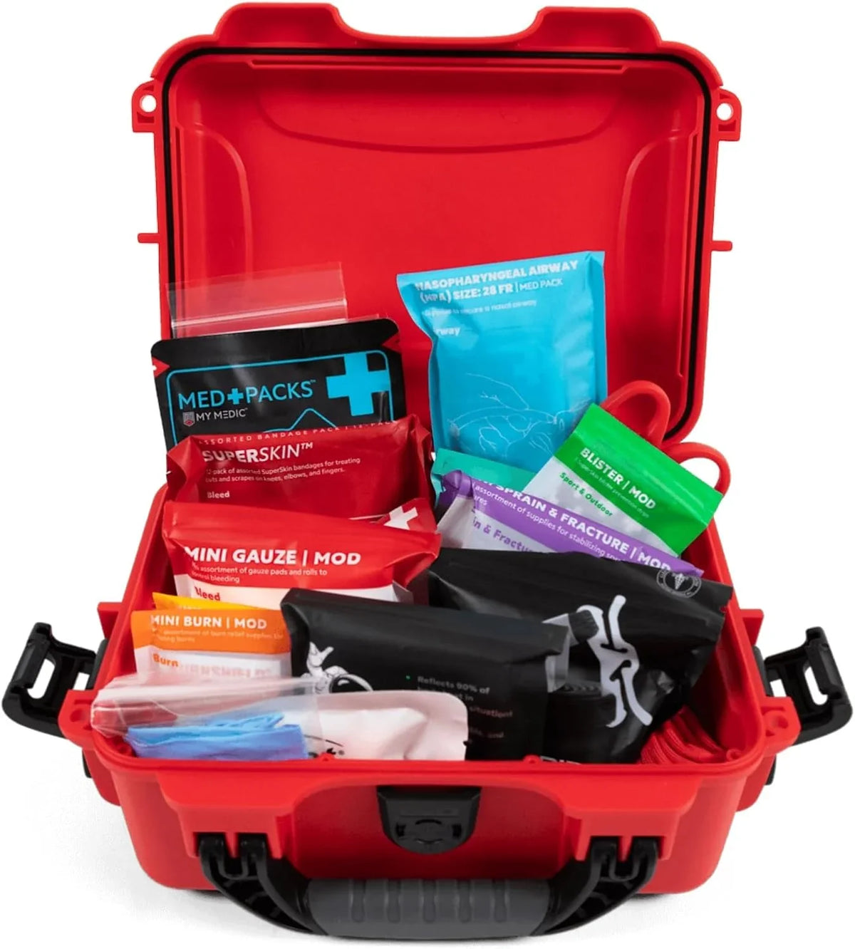 Waterproof first aid kit - Emergency medical supplies and essential survival items, suitable for emergency provisions and necessities in cars, homes, boats, camping and traveling.