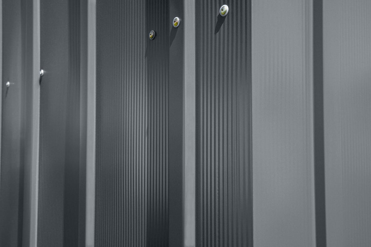 Classic 12x14-ft Charcoal Corrosion-Resistant Metal Shed