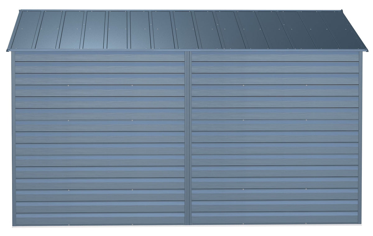 Select Galvanized Steel Storage Shed, Blue Grey, 10-ft x 12-ft
