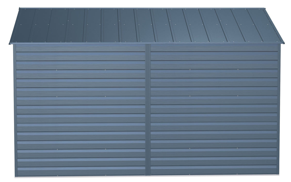 Select Galvanized Steel Storage Shed, Blue Grey, 10-ft x 12-ft
