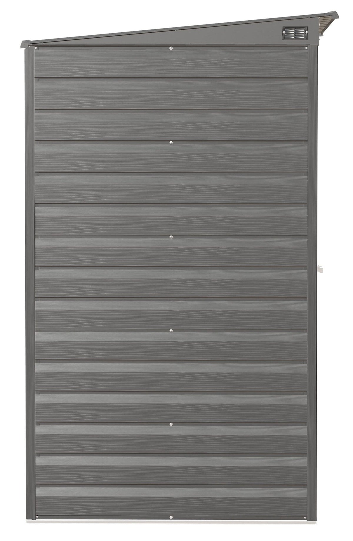 Select Galvanized Steel Storage Shed, Charcoal, 8-ft x 4-ft