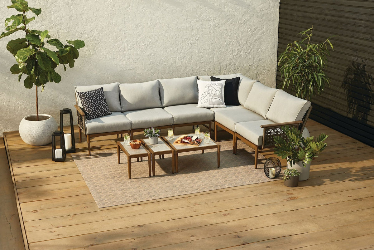 Baffin All-Weather Wicker Outdoor/Patio Conversation Set with Custom Fit Cover