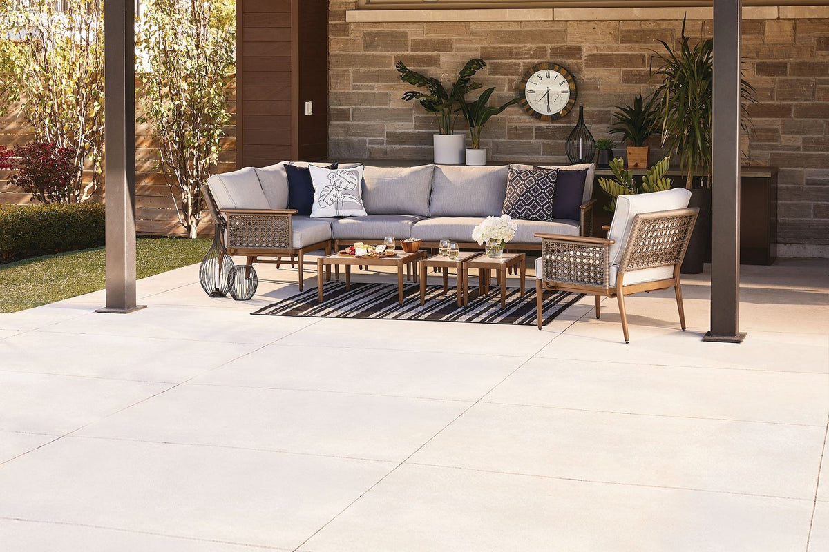 Baffin All-Weather Wicker Outdoor/Patio Conversation Set with Custom Fit Cover