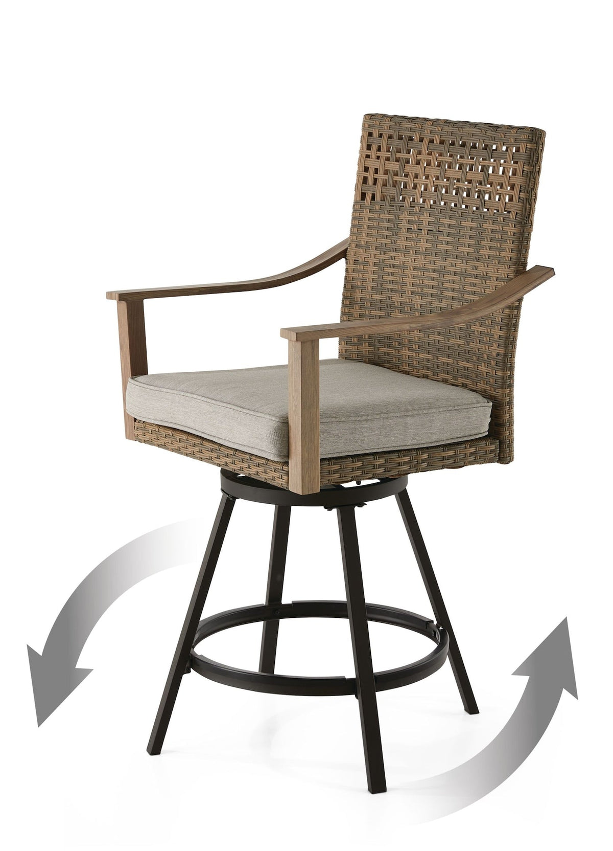 Granville Fire Outdoor Dining Set with Water/Stain/Fade-Resistant Cushions, 7-pc