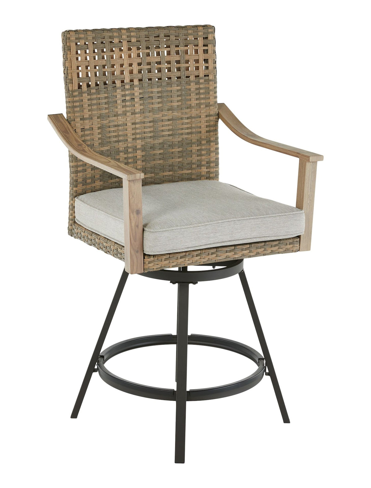Granville Fire Outdoor Dining Set with Water/Stain/Fade-Resistant Cushions, 7-pc