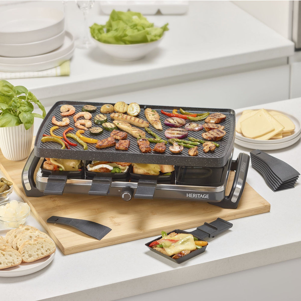 The Rock 1500W Non-Stick Electric Raclette