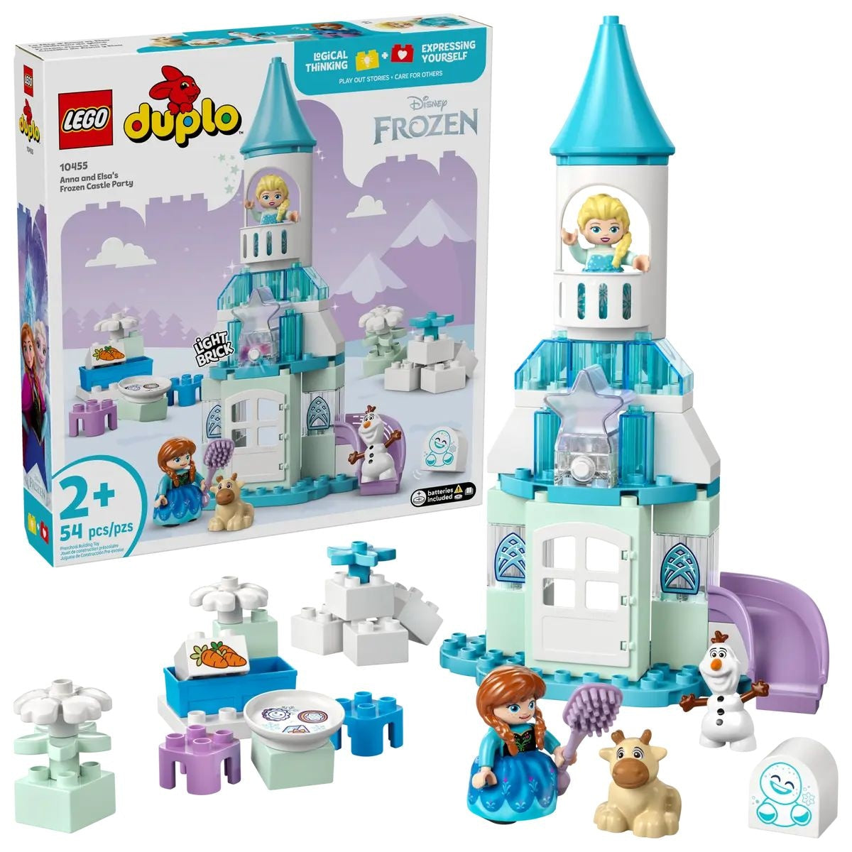 Anna and Elsa’s Frozen Castle Party - 10455, 54-pcs, Ages 2+
