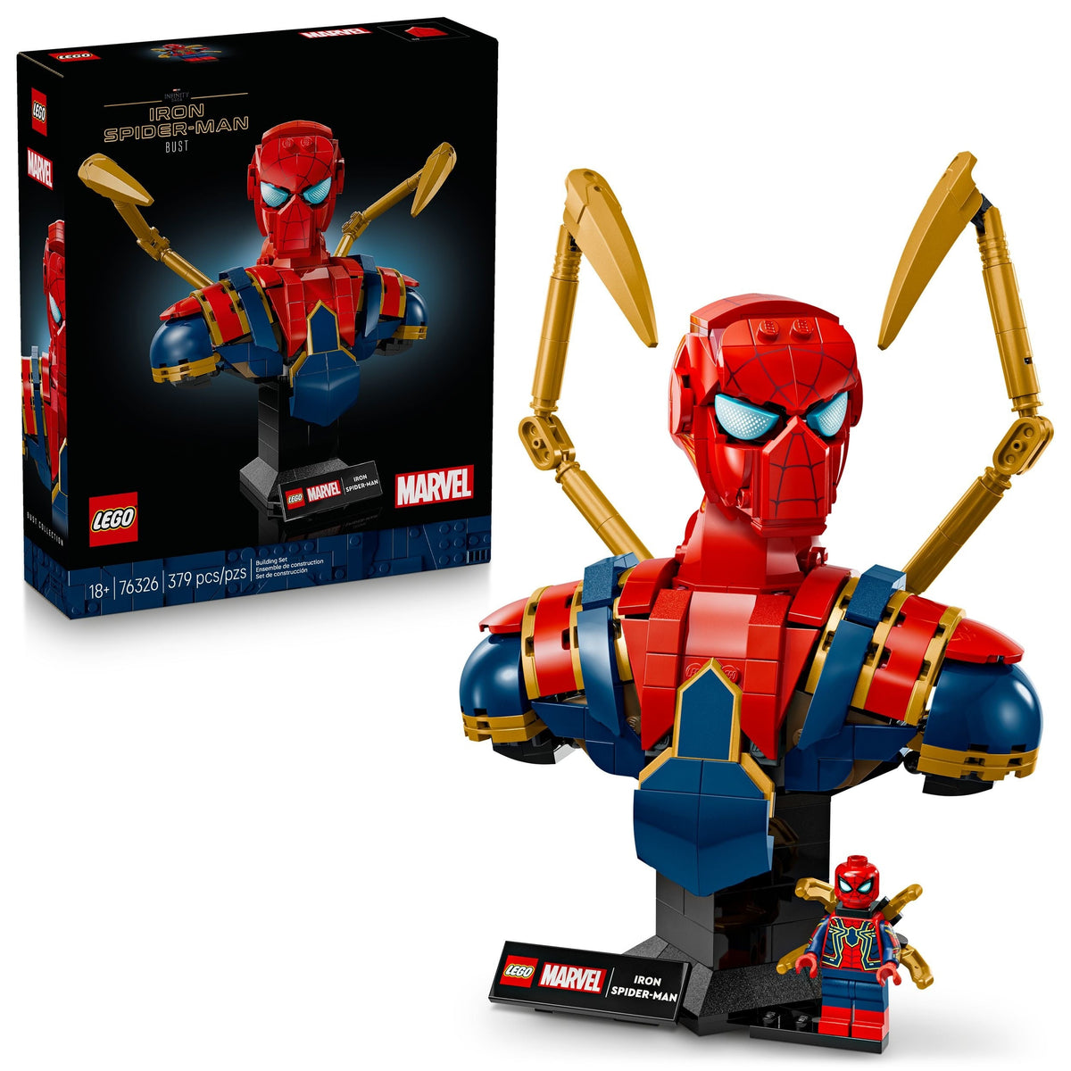 Marvel Iron Bust - 76326, 379-pcs, Ages 18+