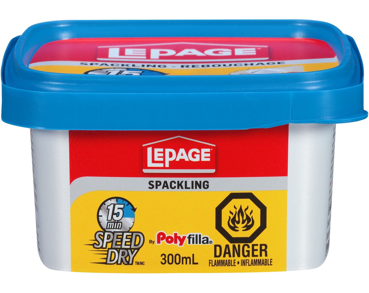 15-Minute Speed Dry Spackling, Wall Hole/Crack Repair Filler, 300-mL