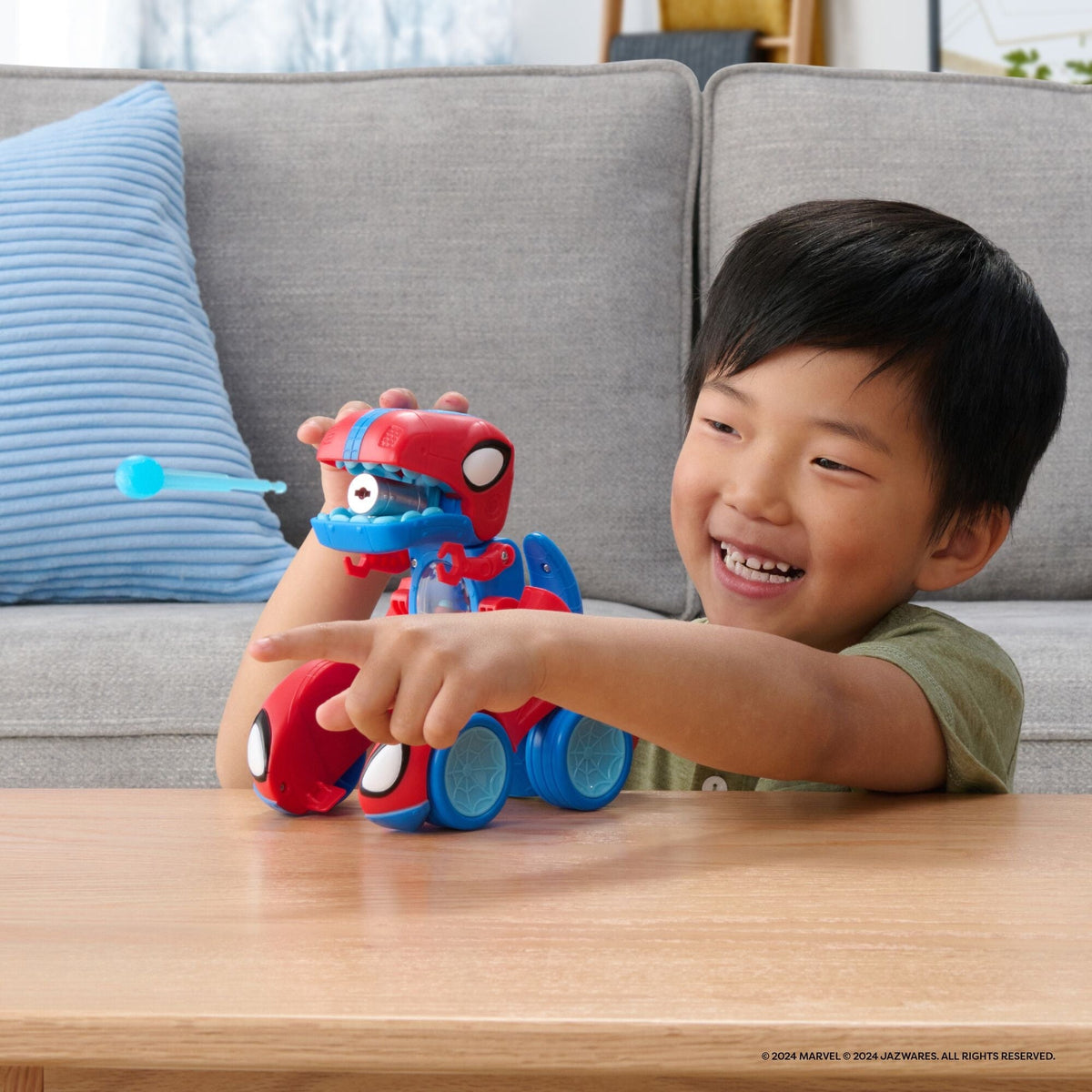 & His Amazing Friends -Rex Racer Vehicle, 2-in-1, Darts Included, Ages 3+