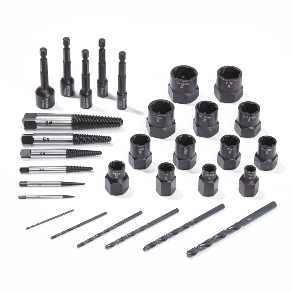 Bolt Remover Set, 30-pc, SAE/Metric
