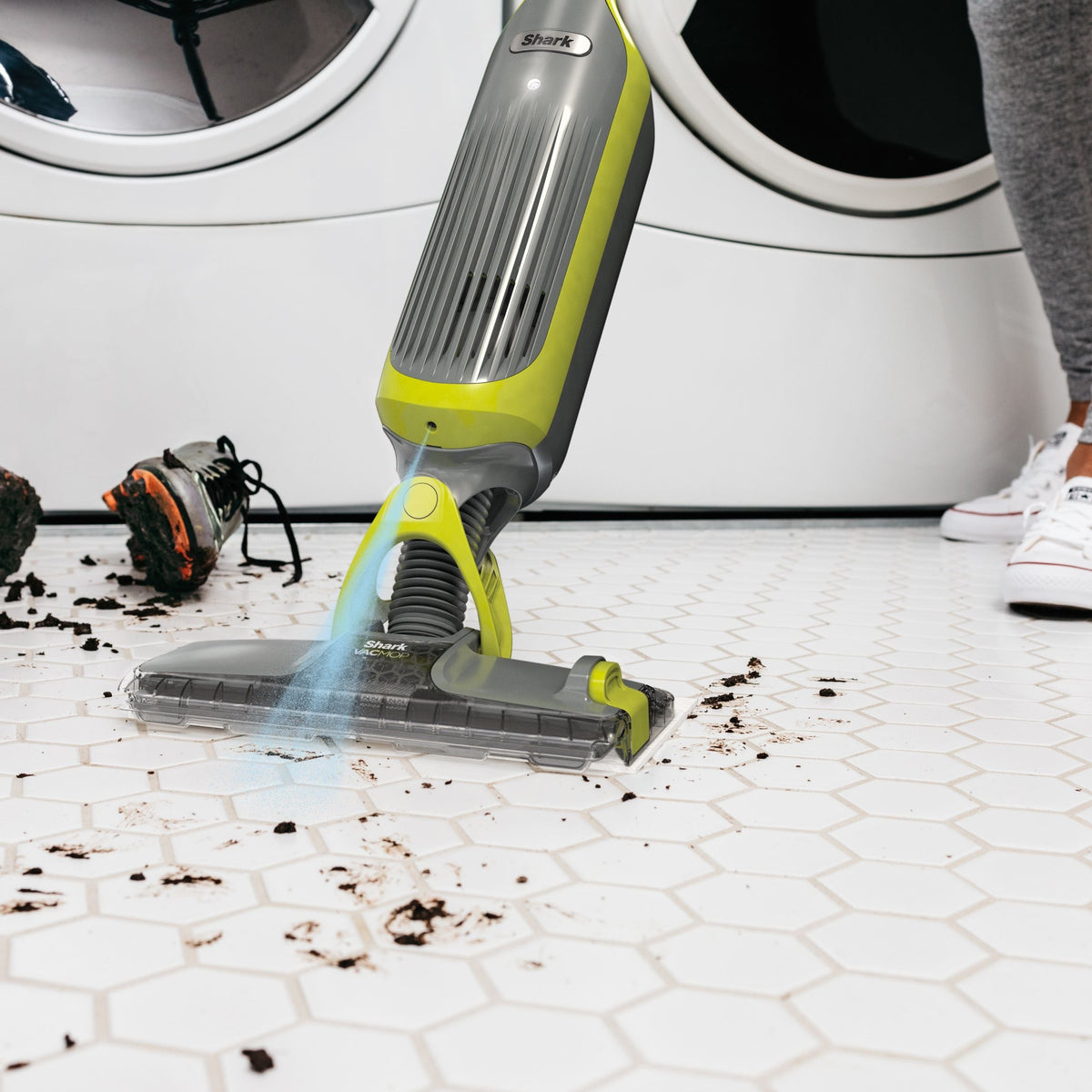 VACMOP Hard-Surface Cordless Vacuum Mop with Disposable VACMOP Pad
