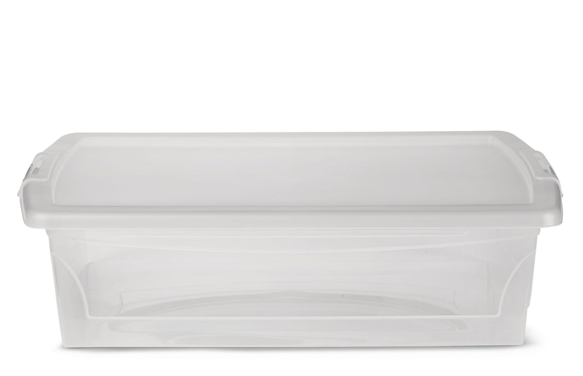 Clarity Transparent Storage Box with Lid, 25-L