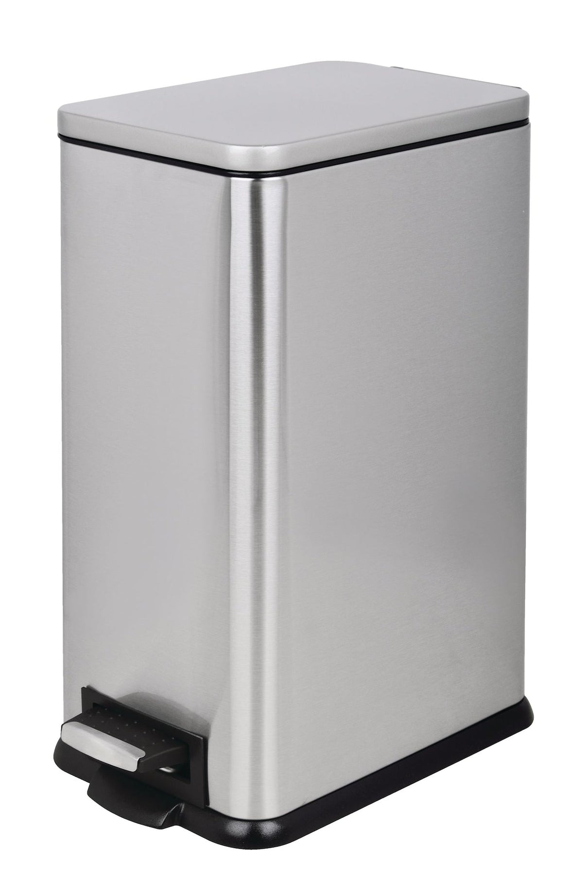 Stainless Steel Step Rectangular Garbage Can, 15-L