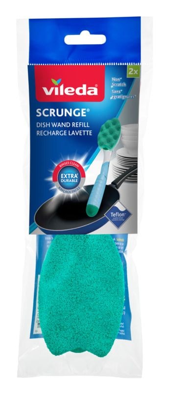 Scrunge Multi-Use Sponge Dishwand Refills, 2-pack