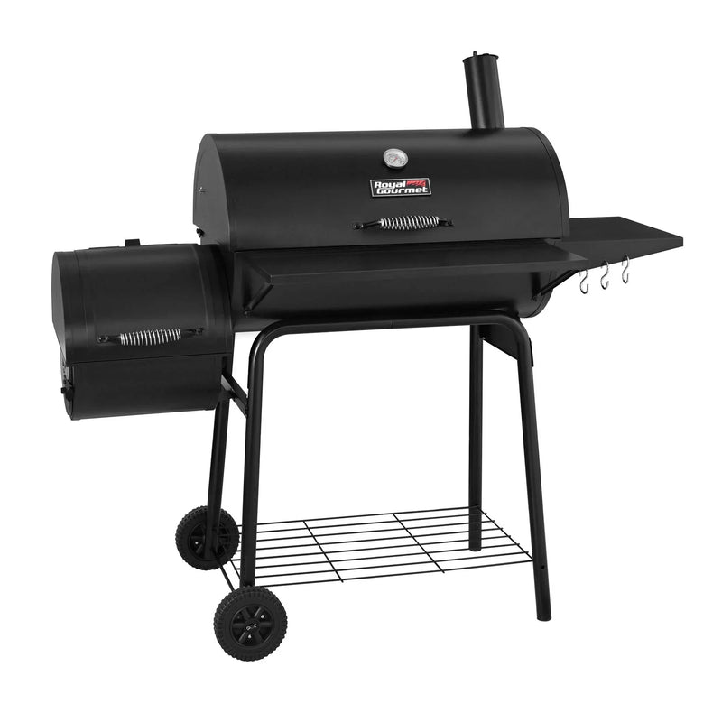 Gourmet 30" BBQ Charcoal Grill and Offset Smoker W2620