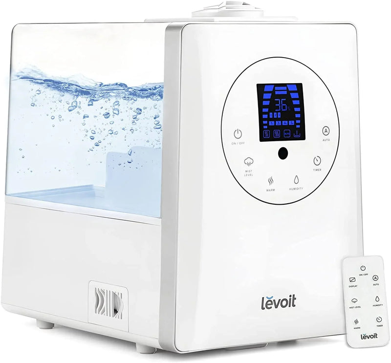 Humidifiers for Bedroom Large Room 6L Warm and Cool Mist for Families Plants with Built-in Humidity Sensor K2002