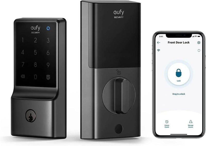 eufy Security Smart Lock C210, 5-in-1 Keyless Entry Door Lock, Built-in WiFi Deadbolt Y6354