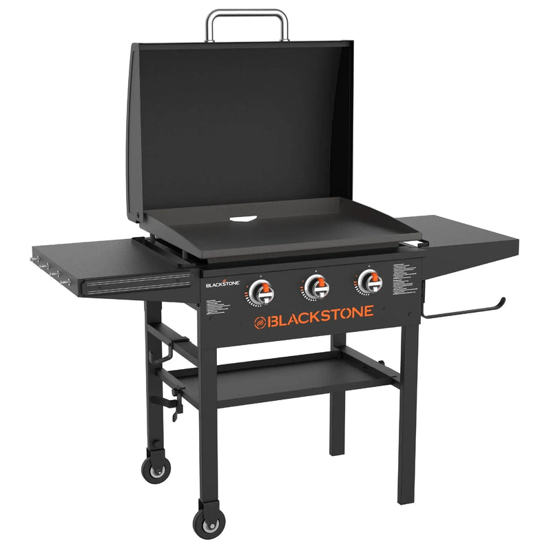3-Burner 28" XL Griddle with Hood in Black R2400