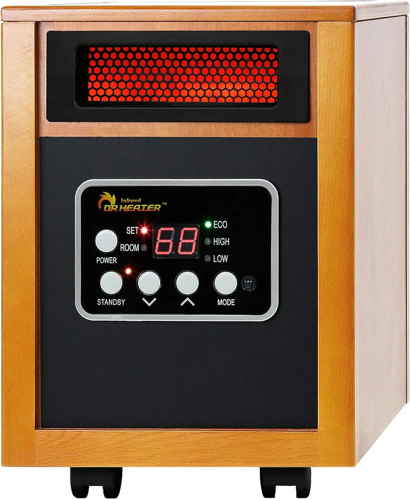Dr Infrared Heater Portable Space Heater, Original, 1500-Watt, Cherry (Pack of 1) Z9860