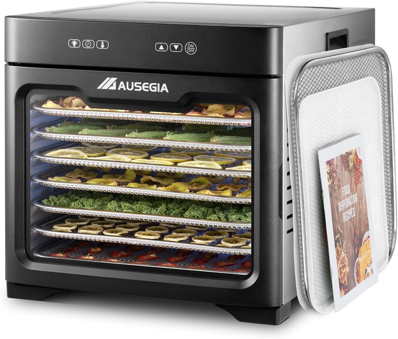 Commercial Large 12 Trays Food Dehydrator, Usable Area up to 22.67ft², 1200W Full Stainless Steel Dryer Machine, up to 190℉ Temperature, for Meat, Fruit, Veggies, Beef, Herbs, Pet Foods P5411