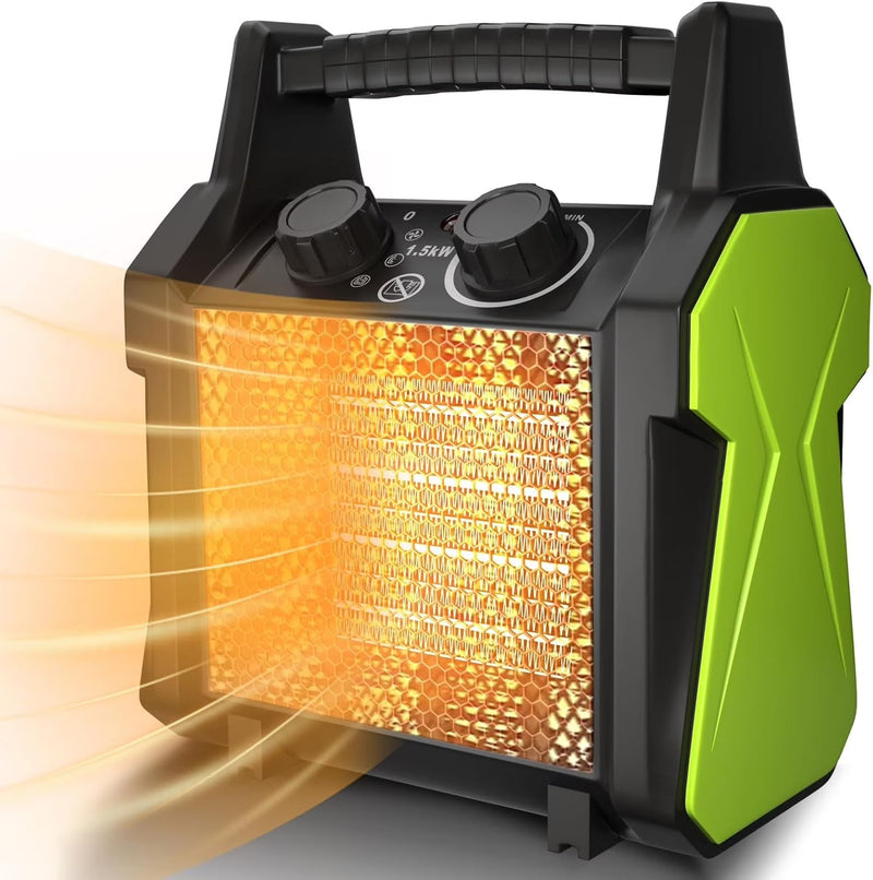 WarmHaven Outdoor Heater for Patio, Electric Space heater with Overheat Protection, 1500W Fast Heat PTC Ceramic Portable Garage Heater for... Z5868