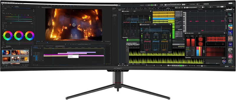 INNOCN 49" Curved Gaming Monitor, 144Hz, HDR400, USB-C, 49C1G R6356