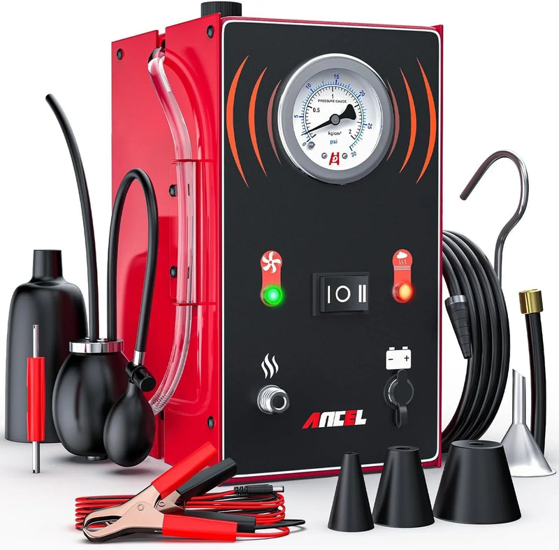 Smoke machine - The car model comes with an internal air pump, evaporative smoke machine leakage tester (with pressure gauge and flow meter), odorless car smoke machine leakage detector, and vacuum-type smoke tester for cars. K3495