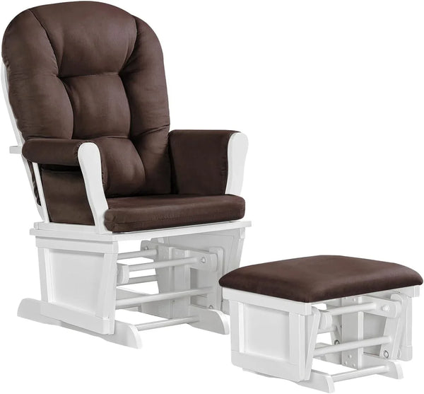 Lennox Furniture Glider Rocker Combo Espresso Beige D2511