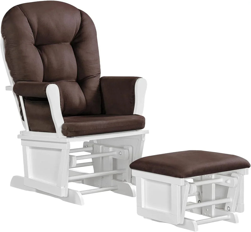 Lennox Furniture Glider Rocker Combo Espresso Beige D2511