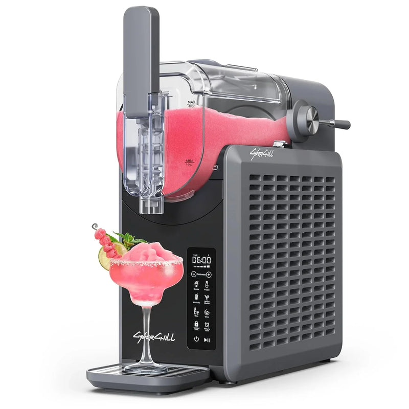 Slushie Machine,24-Hour Delay Start&Cold Retention, 68 oz Slushy Machine with Self-Cleaning Function, Frozen Drink Maker with 5 Preset Programs,Frozen Margaritas, Frappés, and More J7227