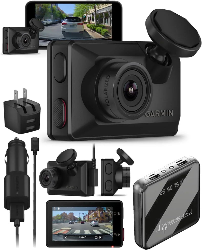 Ultra-small 1080p high-definition car recorder with a 140-degree viewing angle, built-in clarity polarizing filter, supports voice control, automatic recording function. Sold with a charging battery kit. H9043