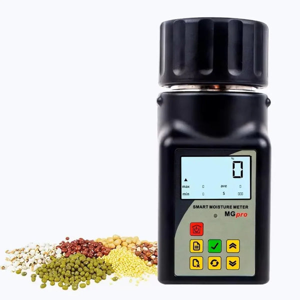 Portable mini grain moisture measuring instrument, suitable for 25 types of grains such as coffee, cocoa, rice, wheat, etc., with 99 sets of data storage function S8959