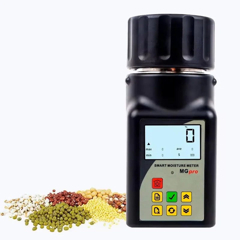 Portable mini grain moisture measuring instrument, suitable for 25 types of grains such as coffee, cocoa, rice, wheat, etc., with 99 sets of data storage function S8959
