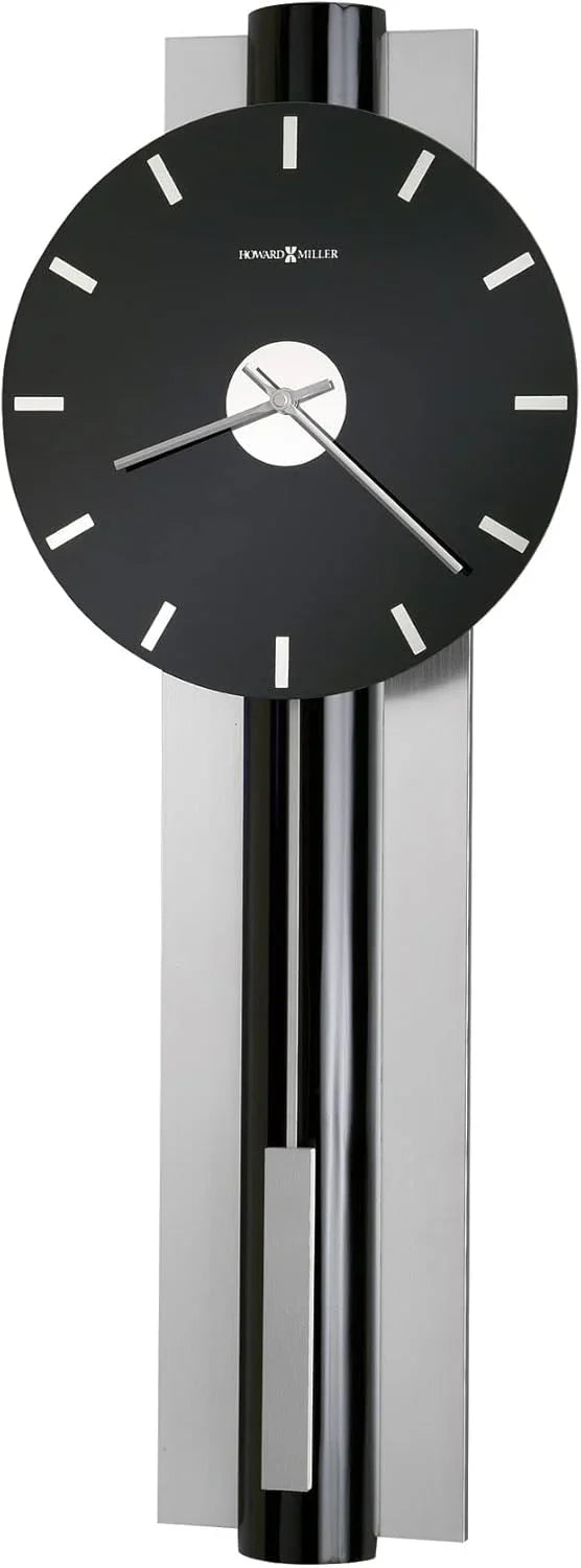 Wall-mounted clock, quartz movement, battery-powered, pointer-style analog display, rectangular pendulum, decorative sturdy frame, nickel-plated surface, wall-mounted installation, perfect home decoration alarm clock L6574