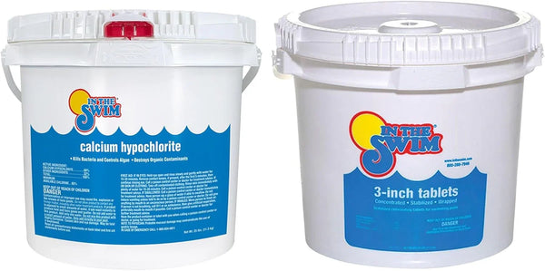 Pool Shock 68% Cal-Hypo Granular Sanitizer for Crystal Clear Water Defends Against Bacteria, Algae, and Microorganisms J0143