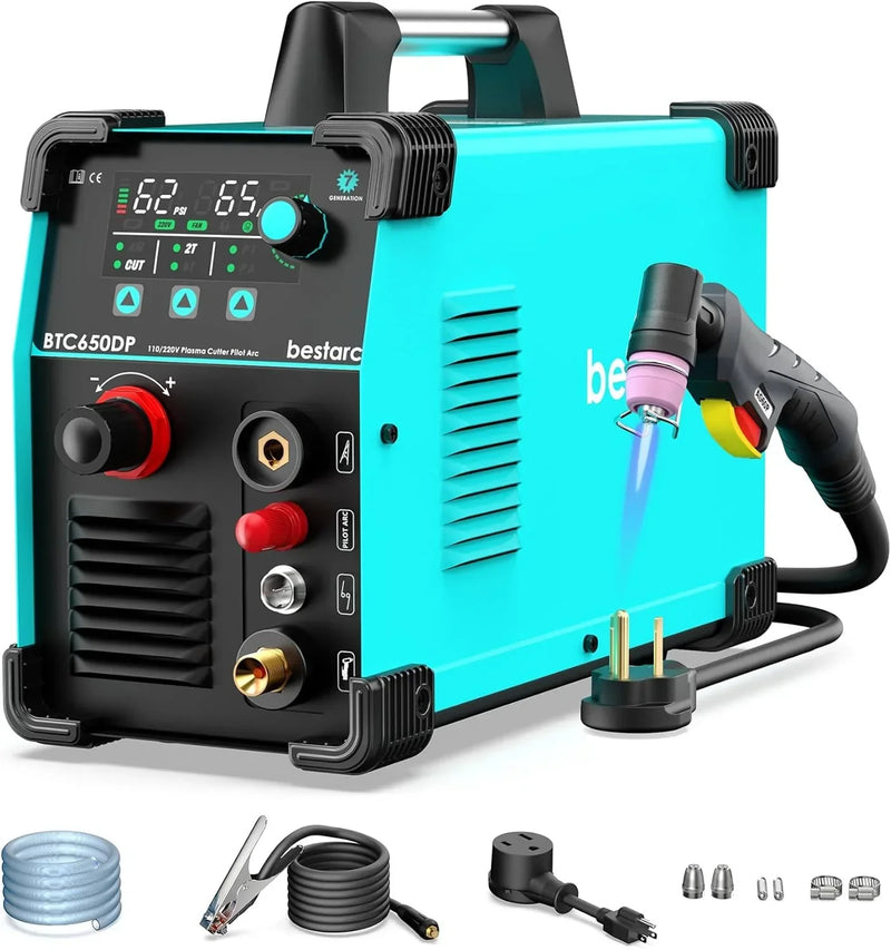 BTC500DP 7th Gen 50A Plasma Cutter, Dual Voltage 110/220V, Digital Display Y3780