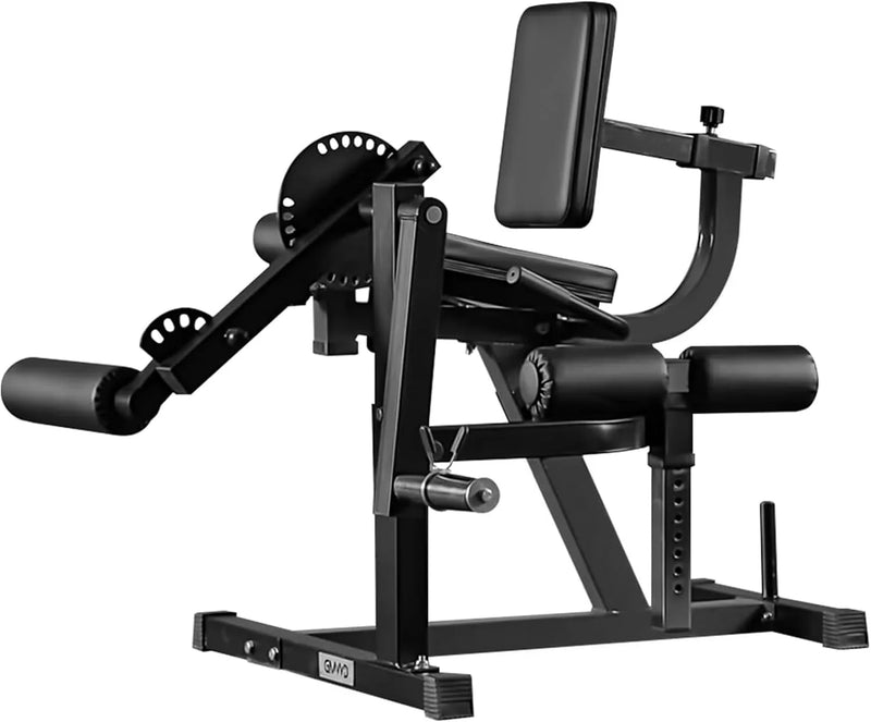 Leg Extension and Curl Machine, Lower Body Special Leg Machine, Adjustable Leg Exercise Bench with Plate Loaded, Leg Rotary Extension for Thigh, Home Gym Weight Machine X7658
