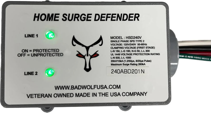 Whole House EMP Surge Protector, 260kA of Surge Protection to Help Shield Your Home from Lightning, EMP, CME and Solar Flare Damage. D5477