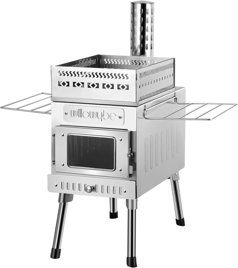 Outdoor sauna hot water tent stove, rocket-type heater, portable camping wood stove, cooking equipment for dry sauna, cooking tools suitable for husbands and friends D7618