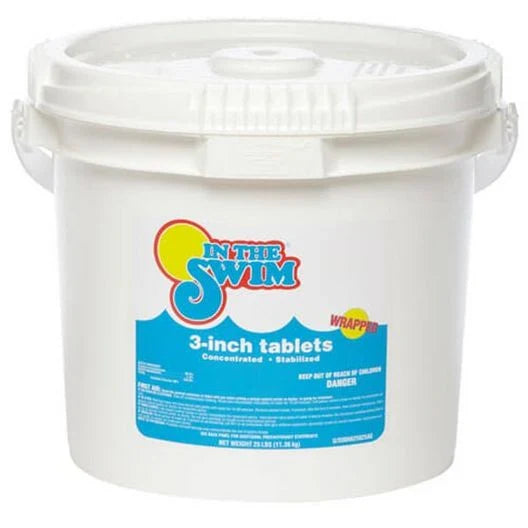 IN THE SWIM – 3 INCH CHLORINE TABLETS – 25 LBS I0215
