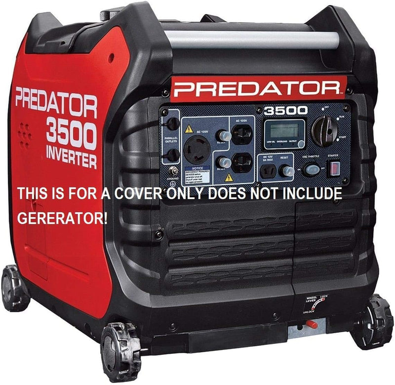 Fits Predator Inverter 3500 watt Generator Cover (BLACK) COVER ONLY Y6602