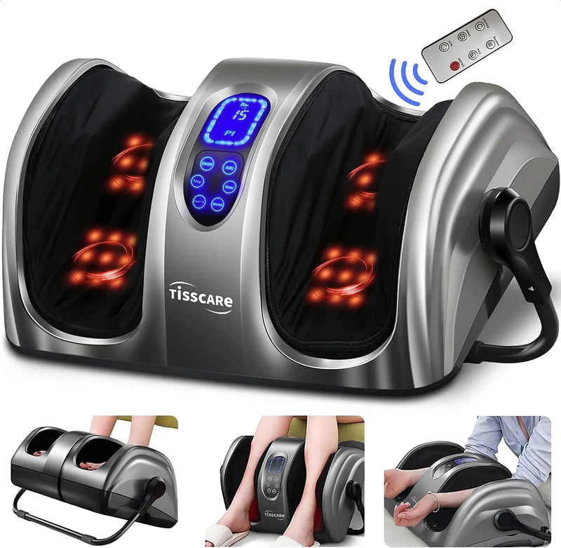 Therapeutic foot massager with heat therapy: Suitable for nerve disorders, plantar fasciitis and pain relief. This FSA/HSA compliant foot massager is suitable for home/office use to massage the feet/legs/shins/ankles. It is suitable for H6064