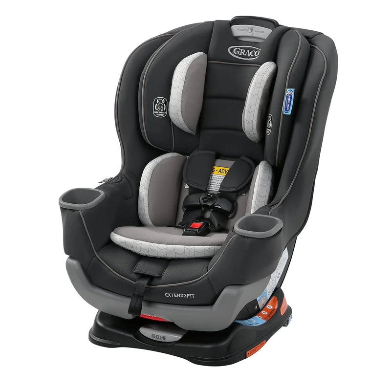 Extend2Fit Convertible Baby Car Seat, Rear and Forward Facing, Adjustable Extension Panel for Extra Legroom, Gotham X3680