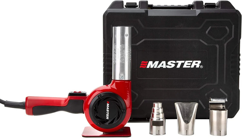 Industrial hot air gun kit, quick replacement of plug-in heating elements, adjustable temperature, voltage 120 volts, power 1740 watts, current 14.5 amps, assembled in the United States. I1509