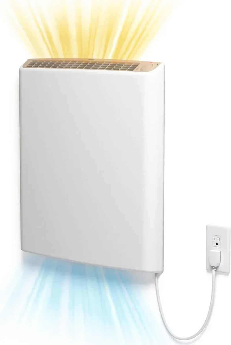 Envi Plug-in Electric Panel Wall Heaters for Indoor Use, Energy Efficient 24/7 Heating w/Safety Sensor Protection X4049