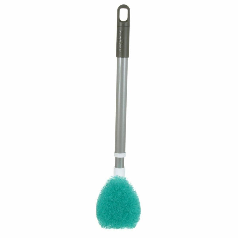 Non-Scratch Shower & Bath Scrubber/Scrub Brush with Extendable Handle F2096