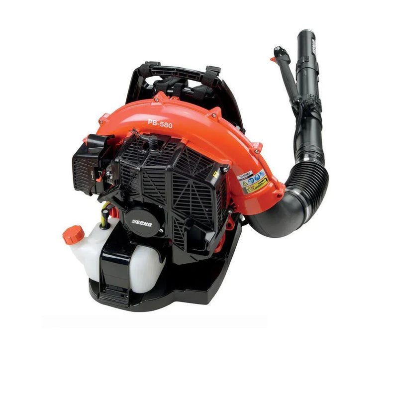 ECHO PB-580T 58.2cc Gas Backpack Leaf Blower, 216 MPH, 517 CFM, 2-Stroke Engine, Tube Throttle W1616