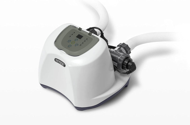 QS1200 Krystal Clear Saltwater Chlorine System for Above Ground Pools: Keeps Water Clear – Reduces Chemical Use – Sleek Control Panel with Buttons – Up to 15000 Gallon Pools Q8139